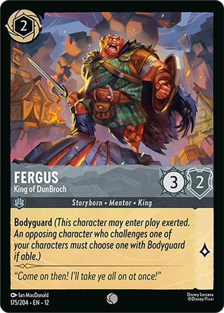 Fergus - King of DunBroch - Wilds Unknown Disney Lorcana trading card