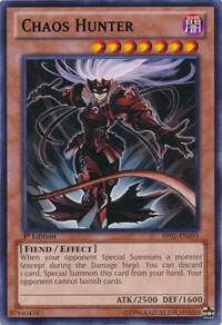 Chaos Hunter trading card from Battle Pack 2: War of the Giants Chaos Hunter - Battle Pack 2: War of the Giants YuGiOh trading card