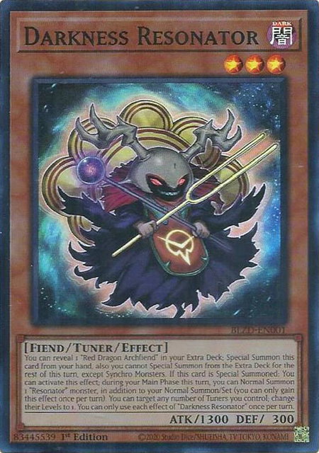 Darkness Resonator - Blazing Dominion YuGiOh trading card