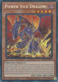 Power Vice Dragon - Blazing Dominion (BLZD) #BLZD-EN002 - Secret Rare YuGiOh Trading Card