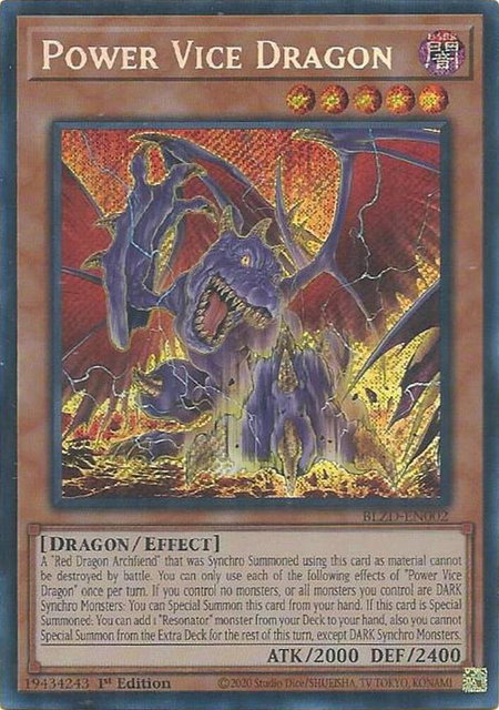 Power Vice Dragon - Blazing Dominion YuGiOh trading card