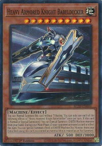 Heavy Armored Knight Babeldecker - Blazing Dominion (BLZD) #BLZD-EN006 - Super Rare YuGiOh Trading Card