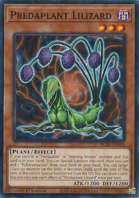 Predaplant Lilizard - Blazing Dominion YuGiOh trading card