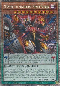 Nervedo the Shadebeast Power Patron (Starlight Rare) - Blazing Dominion (BLZD) #BLZD-EN011 - Starlight Rare YuGiOh Trading Card