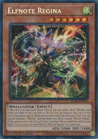 Elfnote Regina - Blazing Dominion (BLZD) #BLZD-EN014 - Secret Rare YuGiOh Trading Card