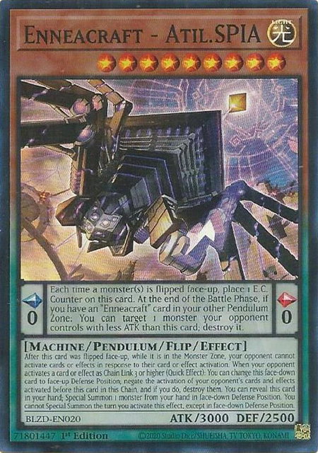 Enneacraft - Atil.SPIA trading card from Blazing Dominion Enneacraft - Atil.SPIA - Blazing Dominion YuGiOh trading card