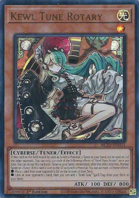 Kewl Tune Rotary trading card from Blazing Dominion Kewl Tune Rotary - Blazing Dominion YuGiOh trading card