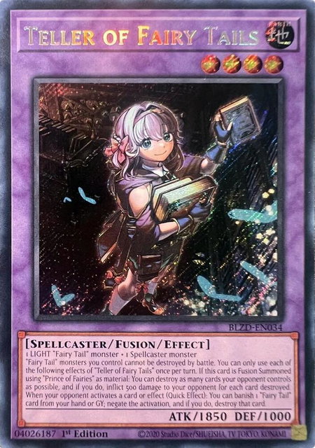Teller of Fairy Tails trading card from Blazing Dominion Teller of Fairy Tails - Blazing Dominion YuGiOh trading card