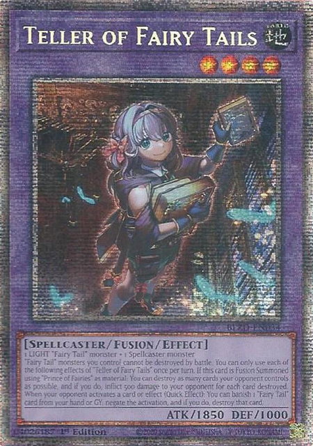 Teller of Fairy Tails (Starlight Rare) trading card from Blazing Dominion Teller of Fairy Tails (Starlight Rare) - Blazing Dominion YuGiOh trading card