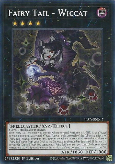 Fairy Tail - Wiccat trading card from Blazing Dominion Fairy Tail - Wiccat - Blazing Dominion YuGiOh trading card