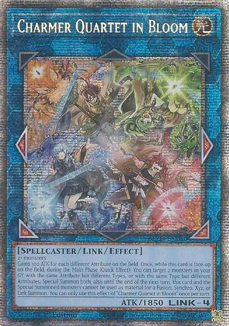 Charmer Quartet in Bloom (Starlight Rare) trading card from Blazing Dominion Charmer Quartet in Bloom (Starlight Rare) - Blazing Dominion YuGiOh trading card