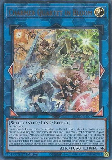 Charmer Quartet in Bloom - Blazing Dominion YuGiOh trading card