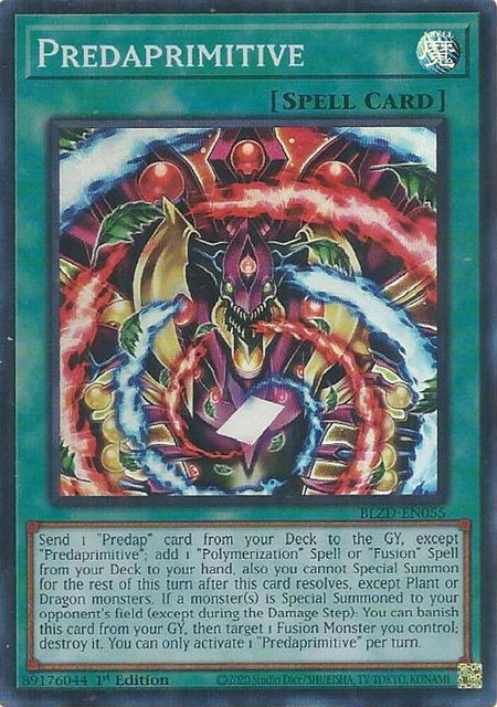 Predaprimitive - Blazing Dominion YuGiOh trading card