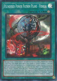 Plundered Power Patron Plane - Vidolia - Blazing Dominion (BLZD) #BLZD-EN057 - Super Rare YuGiOh Trading Card