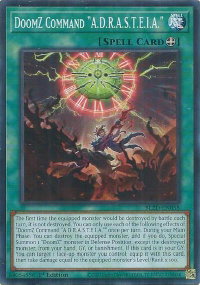 DoomZ Command "A.D.R.A.S.T.E.I.A." - Blazing Dominion (BLZD) #BLZD-EN058 - Common / Short Print YuGiOh Trading Card