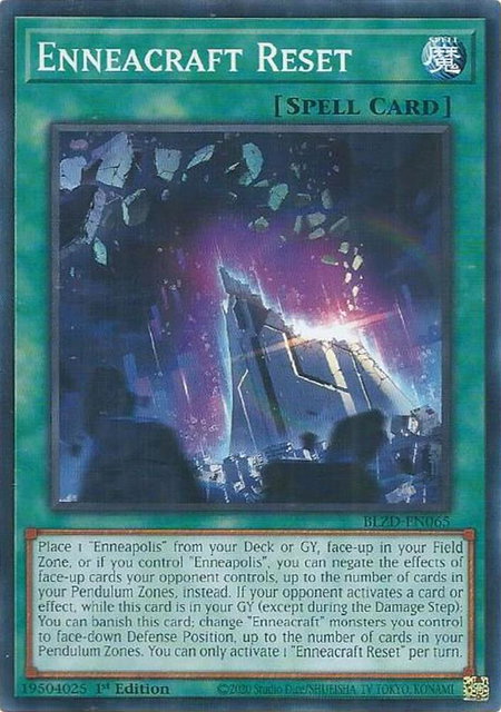 Enneacraft Reset - Blazing Dominion YuGiOh trading card