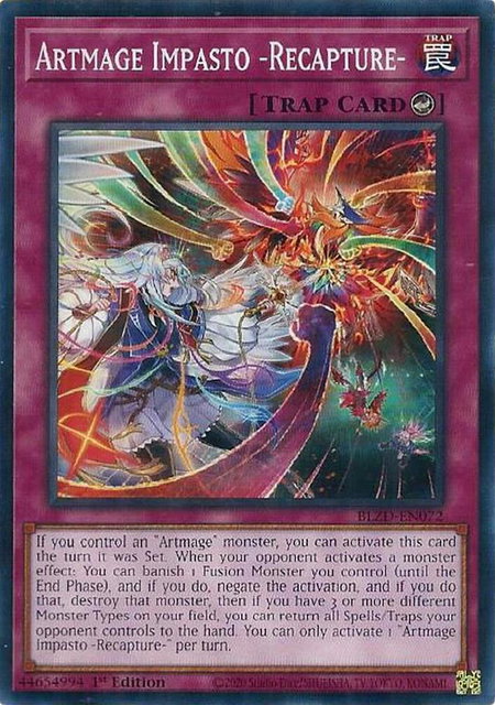 Artmage Impasto -Recapture- trading card from Blazing Dominion Artmage Impasto -Recapture- - Blazing Dominion YuGiOh trading card