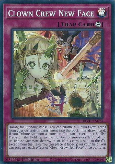 Clown Crew New Face trading card from Blazing Dominion Clown Crew New Face - Blazing Dominion YuGiOh trading card