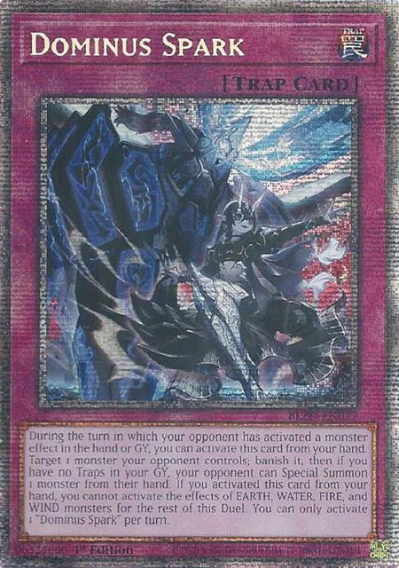 Dominus Spark (Starlight Rare) trading card from Blazing Dominion Dominus Spark (Starlight Rare) - Blazing Dominion YuGiOh trading card