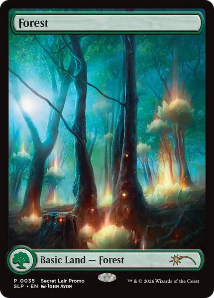 Forest (0035) - Secret Lair Showdown Magic: The Gathering trading card