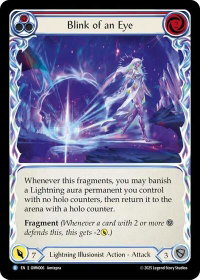 Blink of an Eye - Omens of the Third Age (OMN) #OMN006 - Rare Flesh and Blood Trading Card