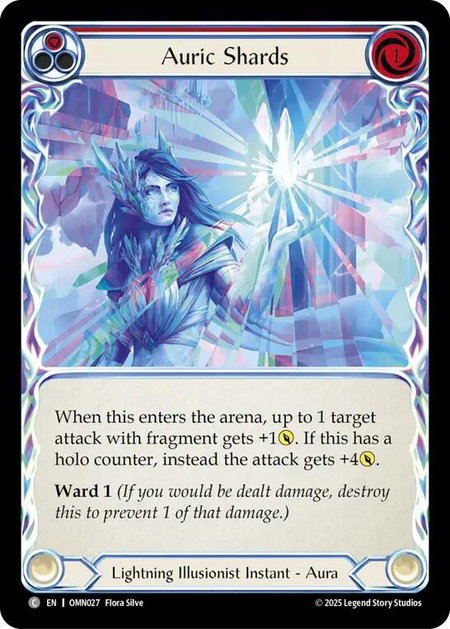 Auric Shards (Red) - Omens of the Third Age Flesh and Blood trading card