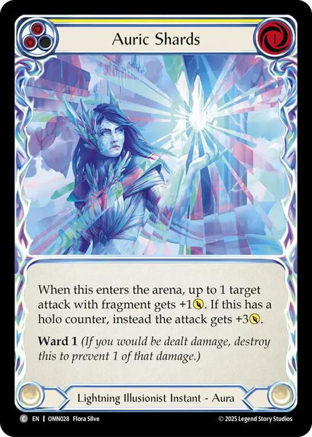 Auric Shards (Yellow) trading card from Omens of the Third Age Auric Shards (Yellow) - Omens of the Third Age Flesh and Blood trading card
