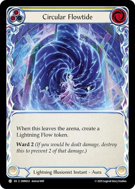 Circular Flowtide trading card from Omens of the Third Age Circular Flowtide - Omens of the Third Age Flesh and Blood trading card