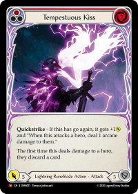 Tempestuous Kiss - Omens of the Third Age (OMN) #OMN051 - Majestic Flesh and Blood Trading Card