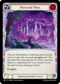 Mercurial Skies (Red) - Omens of the Third Age (OMN) #OMN059 - Rare Flesh and Blood Trading Card