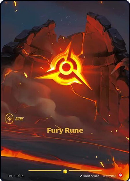 Fury Rune (Alternate Art) - Unleashed Riftbound trading card