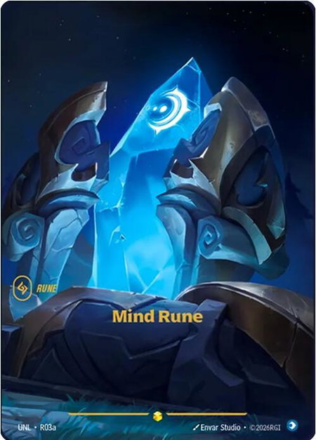 Mind Rune (Alternate Art) - Unleashed Riftbound trading card