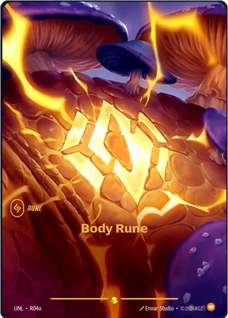 Body Rune (Alternate Art) - Unleashed Riftbound trading card
