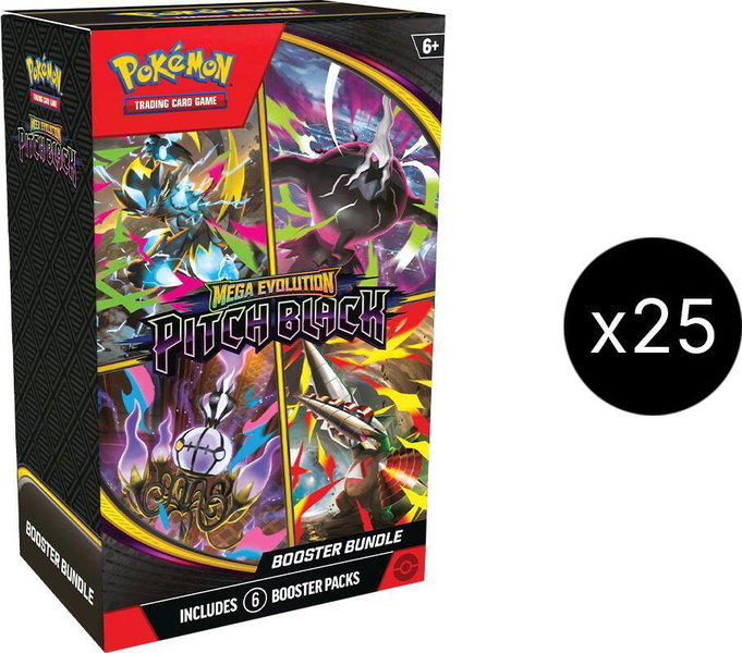 Pitch Black Booster Bundle Case - ME05: Pitch Black Pokémon trading card