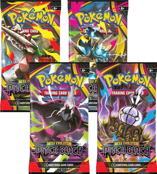 Pitch Black Booster Pack Art Bundle [Set of 4] - ME05: Pitch Black Pokémon trading card