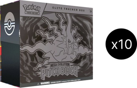 Pitch Black Elite Trainer Box Case trading card from ME05: Pitch Black Pitch Black Elite Trainer Box Case - ME05: Pitch Black Pokémon trading card