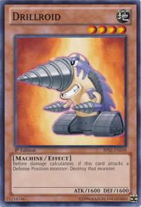 Drillroid trading card from Battle Pack 2: War of the Giants Drillroid - Battle Pack 2: War of the Giants YuGiOh trading card