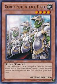 Goblin Elite Attack Force trading card from Battle Pack 2: War of the Giants Goblin Elite Attack Force - Battle Pack 2: War of the Giants YuGiOh trading card