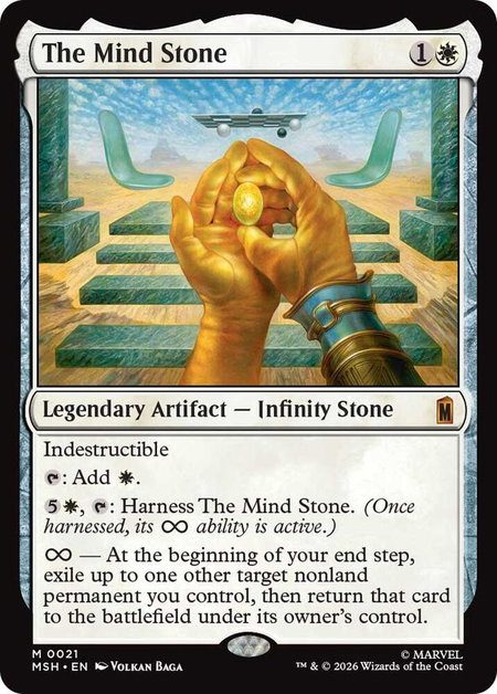 The Mind Stone - Marvel Super Heroes Magic: The Gathering trading card