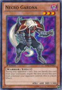 Necro Gardna trading card from Battle Pack 2: War of the Giants Necro Gardna - Battle Pack 2: War of the Giants YuGiOh trading card