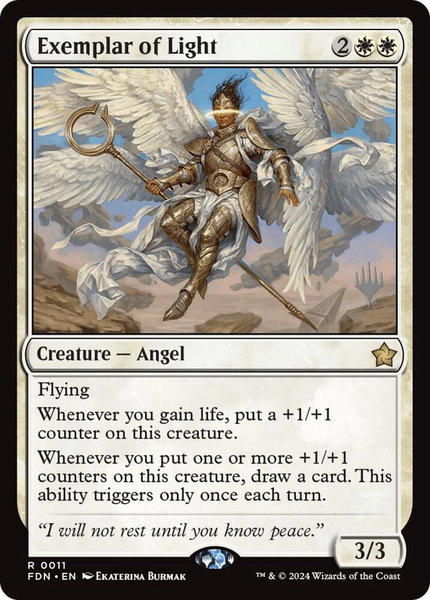 Exemplar of Light - Promo Pack: Secrets of Strixhaven Magic: The Gathering trading card