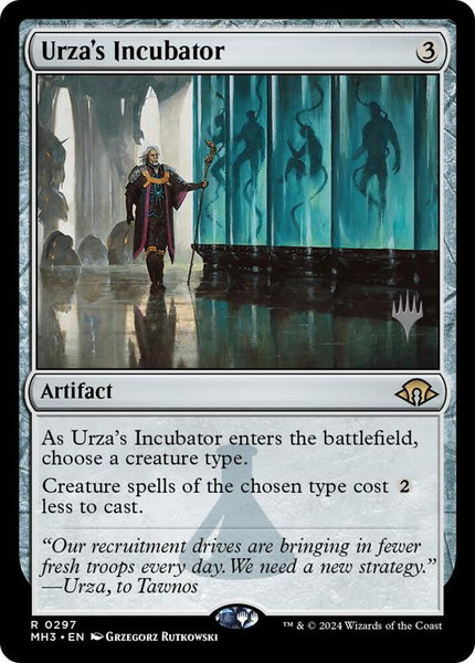 Urza's Incubator trading card from Promo Pack: Secrets of Strixhaven Urza's Incubator - Promo Pack: Secrets of Strixhaven Magic: The Gathering trading card
