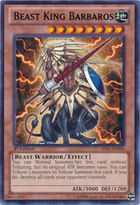 Beast King Barbaros trading card from Battle Pack 2: War of the Giants Beast King Barbaros - Battle Pack 2: War of the Giants YuGiOh trading card