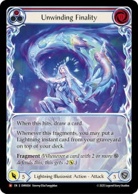 Unwinding Finality (Extended Art) - Omens of the Third Age (OMN) #OMN004 - Majestic Flesh and Blood Trading Card