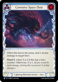 Corrosive Space Dust (Blue) - Omens of the Third Age (OMN) #OMN014 - Rare Flesh and Blood Trading Card