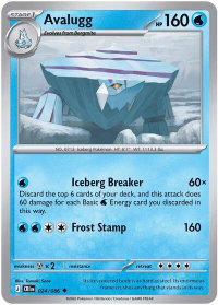 Avalugg - ME04: Chaos Rising (CRI) #024/086 - Uncommon Pokémon Trading Card