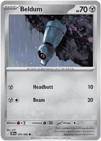 Beldum - ME04: Chaos Rising (CRI) #059/086 - Common Pokémon Trading Card