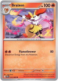 Braixen - ME04: Chaos Rising (CRI) #012/086 - Common Pokémon Trading Card