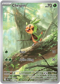 Chespin - 087/086 - ME04: Chaos Rising (CRI) #087/086 - Illustration Rare Pokémon Trading Card