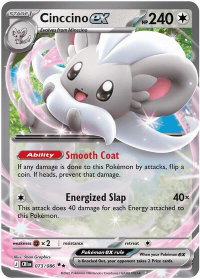 Cinccino ex - 073/086 - ME04: Chaos Rising (CRI) #073/086 - Double Rare Pokémon Trading Card